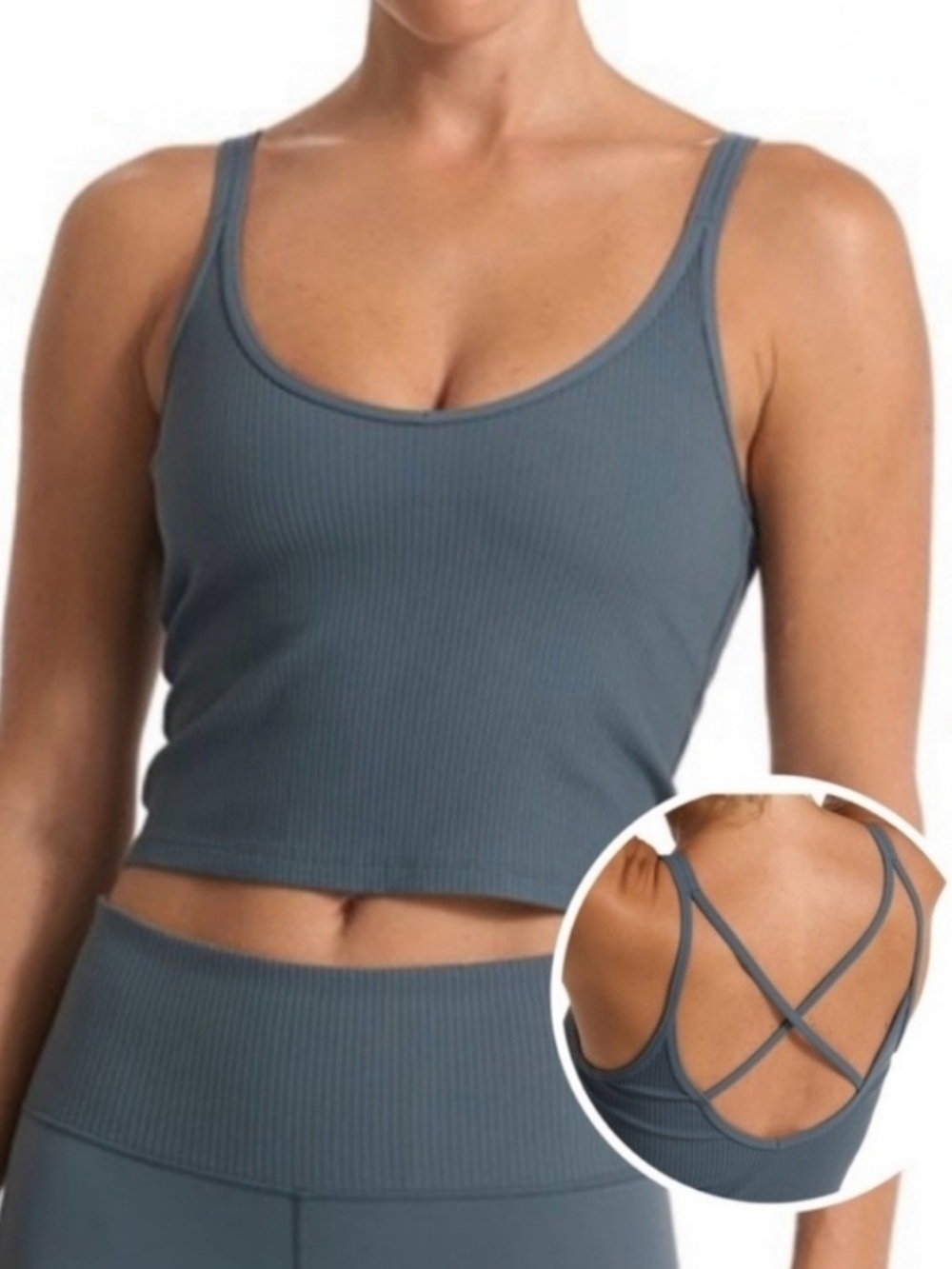 Vuori Women's Rib Crop Tank Top